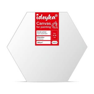 Opakowanie Płótno malarskie na sześciokątnym blejtramie 39cm