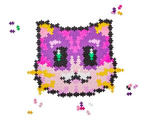 Opakowanie Plus-Plus Puzzle By Number Kot - 500 Elementów