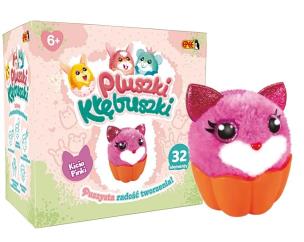 Pluszki-Kłębuszki 32el Kicia Pinki. Wydawca: EPEE. Multiszop.pl Opakowanie Pluszki-Kłębuszki 32el Kicia Pinki