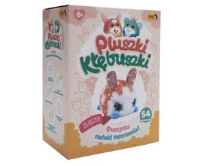 Pluszki-Kłębuszki 54el Zajączek. Wydawca: EPEE. Multiszop.pl Opakowanie Pluszki-Kłębuszki 54el Zajączek