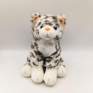 Opakowanie Pluszowy kot w szare paski