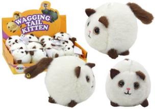 Pluszowy Kotek skaczący biały. Wydawca: Leantoys. Multiszop.pl Opakowanie Pluszowy Kotek skaczący biały