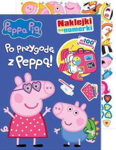 Okładka książki Po przygodę z Peppą. Świnka Peppa. Naklejki na numerki