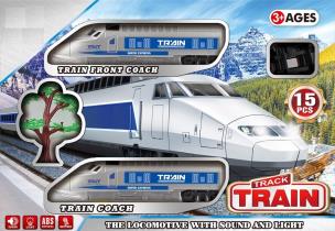 Opakowanie Pociąg elektryczny światło, tory, dźwięk