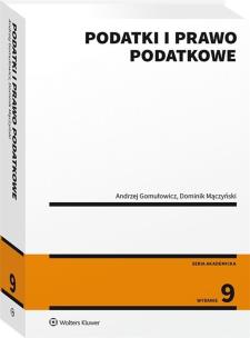 Okładka książki Podatki i prawo podatkowe