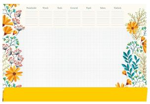 Opakowanie Podkład na biurko notes B3 - kwiaty