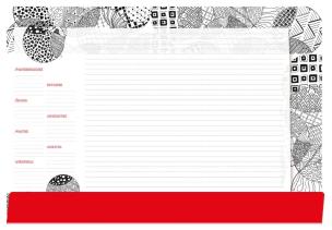 Opakowanie Podkład na biurko notes B3 - mandala do kolorowani