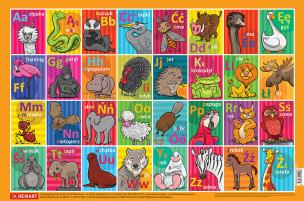 Opakowanie Podkładka Alfabet