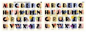 Opakowanie Podkładka laminowana A2 The English Alphabet