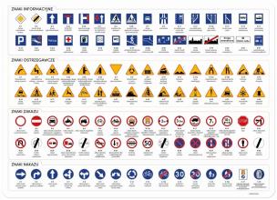Opakowanie Podkładka laminowana Ruch Drogowy DERFORM