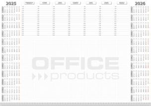 Podkładka na biurko A2/52K planer 2025/26 biały. Wydawca: Office. Multiszop.pl Opakowanie Podkładka na biurko A2/52K planer 2025/26 biały