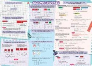 Opakowanie Podkładka na biurko - Ułamki zwykłe i dziesiętne