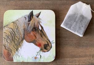 Opakowanie Podkładka pod kubek C193 Koń i kwiaty