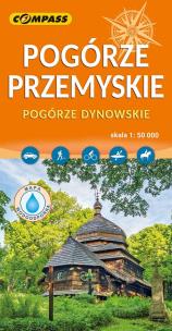 Okładka książki Pogórze Przemyskie, Pogórze Dynowskie mapa laminowana