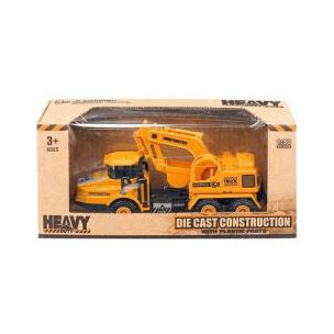 Opakowanie Pojazd budowlany - koparka metalowa