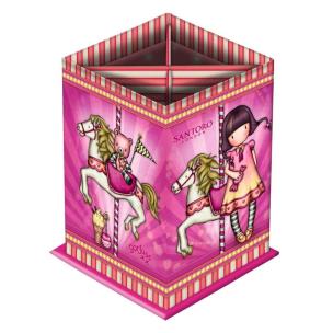 Pojemnik na Długopisy Gorjuss Fairground Carousel. Wydawca: Santoro. Multiszop.pl Opakowanie Pojemnik na Długopisy Gorjuss Fairground Carousel