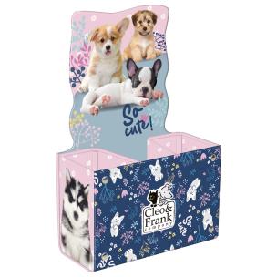 Opakowanie Pojemnik na przybory szkolne Derform Cleo i Frank 34 (pies)