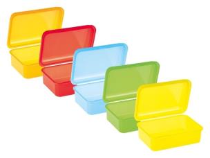 Okładka książki Pojemnik na śniadanie QuickKlick mix duży 730100 180x130x70mm