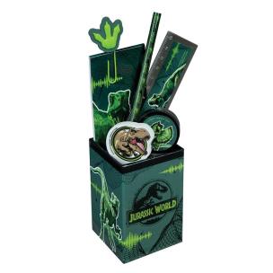 Opakowanie Pojemnik z przyborami szkolnymi Jurassic World 7el