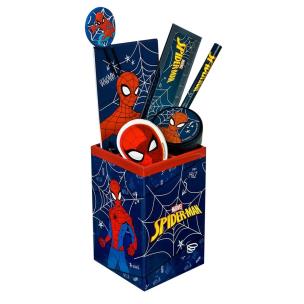 Pojemnik z przyborami szkolnymi Spider-Man 7el. Wydawca: Cass Film. Multiszop.pl Opakowanie Pojemnik z przyborami szkolnymi Spider-Man 7el