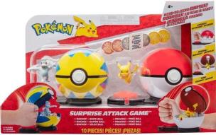 Pokemon Surprise Attack Game Pikachu vs Machop. Wydawca: Rebel. Multiszop.pl Opakowanie Pokemon Surprise Attack Game Pikachu vs Machop