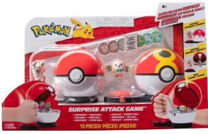 Pokemon Surprise Attack Game Rowlet vs. Rockruff. Wydawca: Rebel. Multiszop.pl Opakowanie Pokemon Surprise Attack Game Rowlet vs. Rockruff