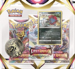 Pokemon TCG: 11.0 Sword and Shield Lost Origin Three Booster Blister mix. Wydawca: The Pokemon Company International. Multiszop.pl Opakowanie Pokemon TCG: 11.0 Sword and Shield Lost Origin Three Booster Blister mix