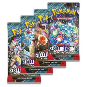 Pokemon TCG Scarlet & Violet Stellar Crown Booster 1szt.mix. Wydawca: The Pokemon Company International (Y). Multiszop.pl Opakowanie Pokemon TCG Scarlet & Violet Stellar Crown Booster 1szt.mix