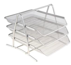 Opakowanie Półka dokumenty 3 części srebrna  siatka