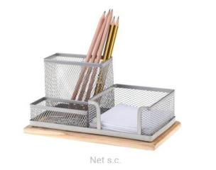 Opakowanie Półka dokumenty 3 części srebrna  siatka