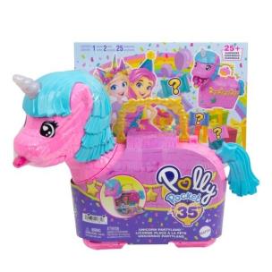 Polly Pocket. Jednorożec niespodzianka HYD96. Wydawca: Mattel. Multiszop.pl Opakowanie Polly Pocket. Jednorożec niespodzianka HYD96