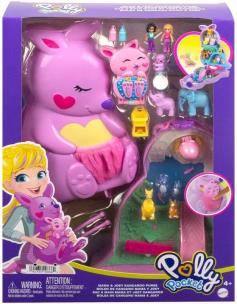 Polly Pocket. Kompaktowa torebka kangurek HKV50. Wydawca: Mattel. Multiszop.pl Opakowanie Polly Pocket. Kompaktowa torebka kangurek HKV50
