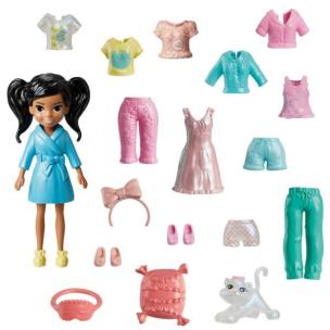 Opakowanie Polly Pocket Lalka + ubranka asortyment HKV92
