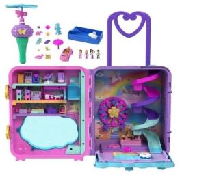 Polly Pocket. Zestaw Walizka wakacyjny kuror HKV43. Wydawca: Mattel. Multiszop.pl Opakowanie Polly Pocket. Zestaw Walizka wakacyjny kuror HKV43