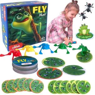 Polowanie na muchy gra planszowa. Wydawca: Aston Active. Multiszop.pl Opakowanie Polowanie na muchy gra planszowa