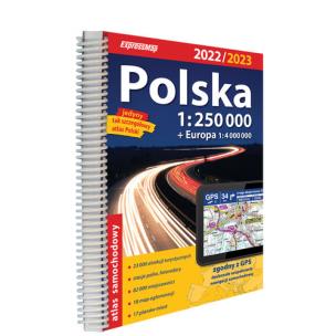 Okładka książki Polska atlas samochodowy 1:250 000