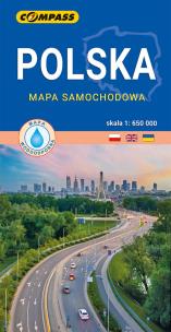 Opakowanie Polska mapa samochodowa laminowana