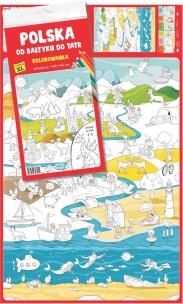 Polska. Od Bałtyku do Tatr. Kolorowanka XL. Autor:   Praca zbiorowa. Multiszop.pl Okładka książki Polska. Od Bałtyku do Tatr. Kolorowanka XL