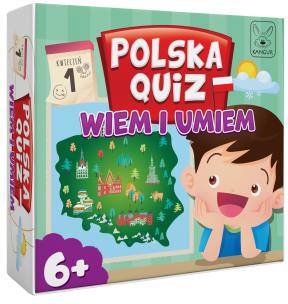 Polska Quiz Wiem i Umiem 6+. Wydawca: Kangur. Multiszop.pl Opakowanie Polska Quiz Wiem i Umiem 6+