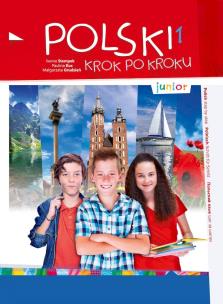 Polski krok po kroku. Junior 1. Autor: Paulina Kuc, Stempek Iwona. Multiszop.pl Okładka książki Polski krok po kroku. Junior 1