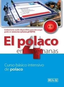 Polski w 4 tygodnie dla Hiszpanów. Autor: Kowalska Marzena. Multiszop.pl Okładka książki Polski w 4 tygodnie dla Hiszpanów