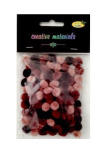 Opakowanie Pomopmy akrylowe brązowa 10mm 100szt