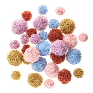 Opakowanie Pompomy pluszowe Teddy 30szt