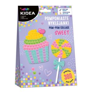 Pomponiaste wyklejanki Sweet Kidea. Wydawca: Derform. Multiszop.pl Opakowanie Pomponiaste wyklejanki Sweet Kidea