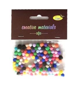 Opakowanie Pompony 5mm ok.120szt MIX