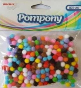 Opakowanie Pompony 7mm 380szt