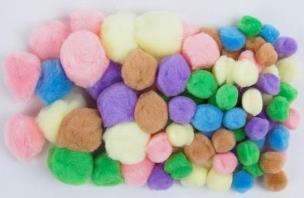 Opakowanie Pompony akrylowe Pastel MIX