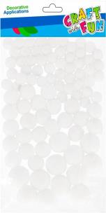 Opakowanie Pompony białe 90szt