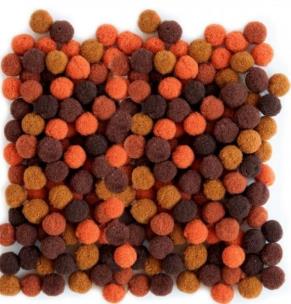 Opakowanie Pompony brązowe 10mm 100szt