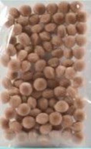 Opakowanie Pompony jasnobrązowe 10mm 100szt